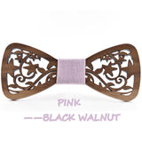 Hollow Wooden Butterfly Bow Tie - Free Shipping