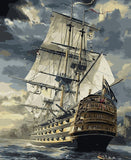 Sailing Boat DIY-Van-Go-Paint-by-Number Kit