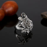 Big Rose Flower Elegant Ring