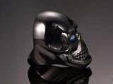Stainless Steel Black and Gold Skull Rings