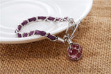 Braided Luminous Charm Pendant Bracelet