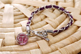 Braided Luminous Charm Pendant Bracelet