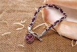 Braided Luminous Charm Pendant Bracelet