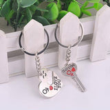 Matching Pair I love You Keychain