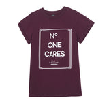 Women No One Cares Printed Tees