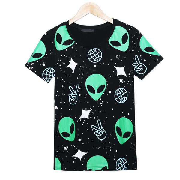 Harajuku Punk Alien Tees