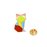 Original Origami Fox Badge Pin