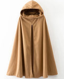 Drop Shoulder Turtle Wool Cape