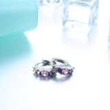 Purple Zircon Earrings