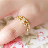 Crystal Crown Ring