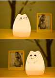 Cute Color Changing Cat Touch Lamp