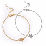 Two Piece Star Chain Charm Bracelet