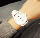 Women MILER Soft Silicone Strap Quartz Wristwatches