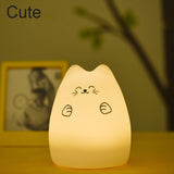 Cute Color Changing Cat Touch Lamp