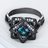 Topaz Love Flower Ring