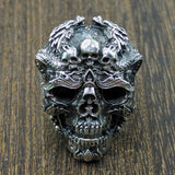 LIMITED EDITION Adjustable Sterling Silver Dark Skeleton Ring