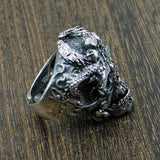 LIMITED EDITION Adjustable Sterling Silver Dark Skeleton Ring