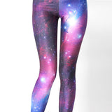 Women Super Nova Purple Galaxy Leggings