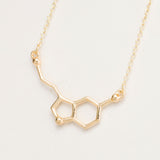 Premium Serotonin Molecule Necklace