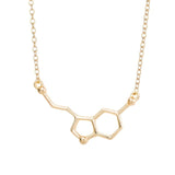 Premium Serotonin Molecule Necklace