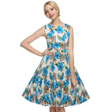 Retro Vintage 1950s 60s Floral Swing Dresses