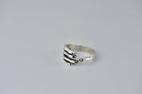 Vintage Skeleton Skull Palm Hand Ring