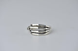 Vintage Skeleton Skull Palm Hand Ring