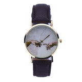 Touch Leather Quartz Wrist Watch