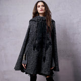 High Quality Drop Shoulder Wool Cape