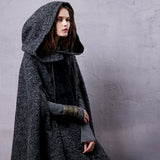 High Quality Drop Shoulder Wool Cape