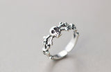 Corpse Skeleton Skull Head Adjustable Ring