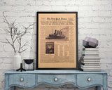 Classic The New York Times History Poster Titanic Shipwreck