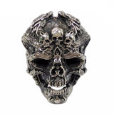 LIMITED EDITION Adjustable Sterling Silver Dark Skeleton Ring
