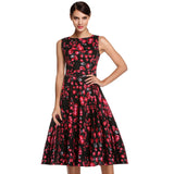 Retro Vintage 1950s 60s Floral Swing Dresses