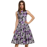 Retro Vintage 1950s 60s Floral Swing Dresses