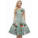 Retro Vintage 1950s 60s Floral Swing Dresses