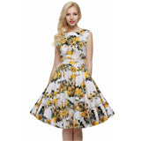 Retro Vintage 1950s 60s Floral Swing Dresses