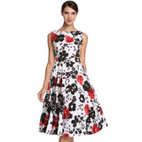 Retro Vintage 1950s 60s Floral Swing Dresses