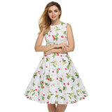 Retro Vintage 1950s 60s Floral Swing Dresses