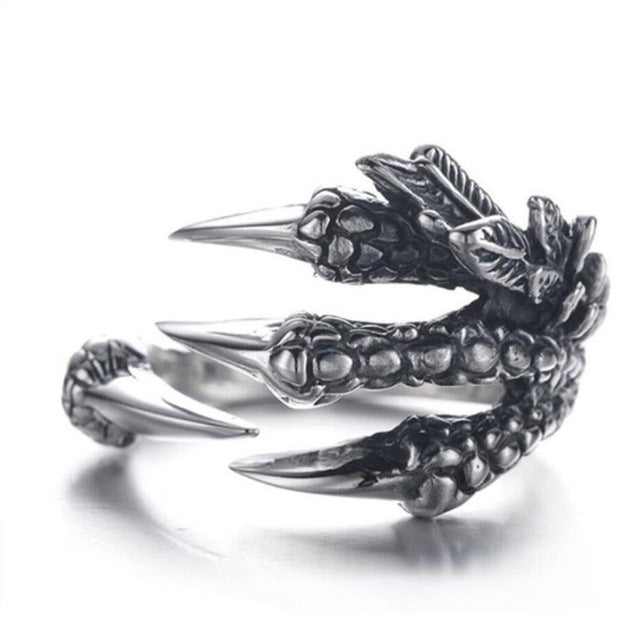 Roadster Men Silver Oxidised Dragon Claw Adjustable Finger Ring Alloy  Silver Plated Nail Ring Price in India - Buy Roadster Men Silver Oxidised Dragon  Claw Adjustable Finger Ring Alloy Silver Plated Nail