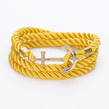 Unisex DIY Rope Hooks Charm Bracelets