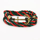 Unisex DIY Rope Hooks Charm Bracelets