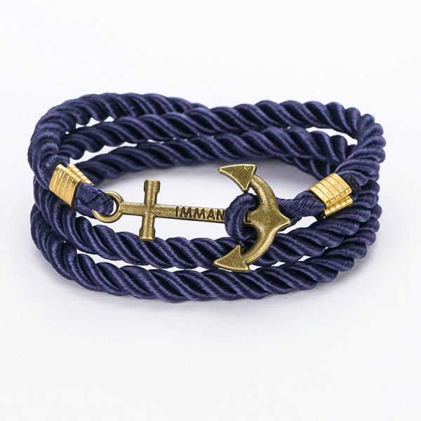 Unisex DIY Rope Hooks Charm Bracelets