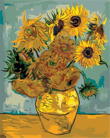 Sunflowers DIY-Van-Go-Paint-by-Number Kit