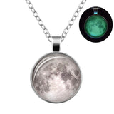 Glow In The Dark Moon Necklace