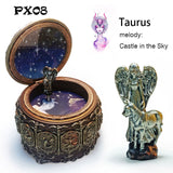 Zodiac 12 Signs LED Lights Musical Box - Castle In The Sky