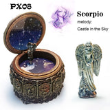 Zodiac 12 Signs LED Lights Musical Box - Castle In The Sky