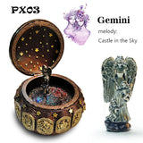 Zodiac 12 Signs LED Lights Musical Box - Castle In The Sky