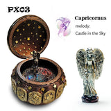 Zodiac 12 Signs LED Lights Musical Box - Castle In The Sky