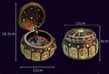 Zodiac 12 Signs LED Lights Musical Box - Castle In The Sky
